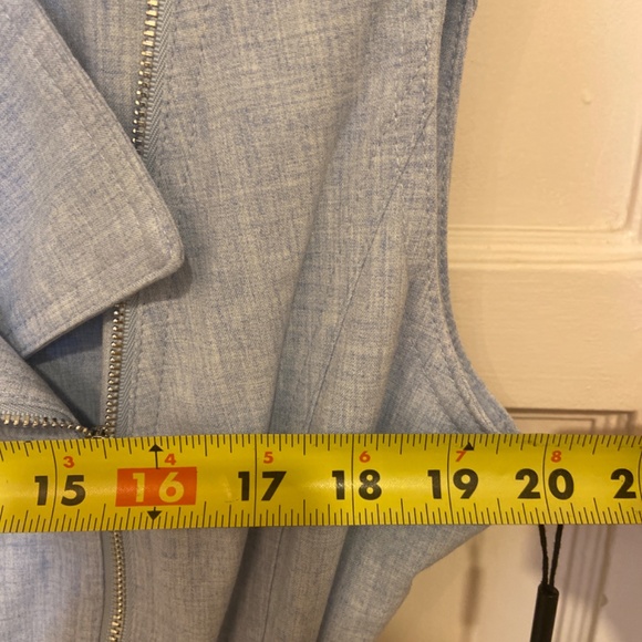 NEW CALVIN KLEIN MOTO BLUE WRAP DRESS SZ 12 NEW WITH TAGS - Picture 10 of 10